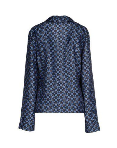 Shop Michael Kors Patterned Shirts & Blouses In Pastel Blue