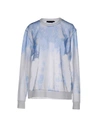 Alexander Wang Sweatshirt In Sky Blue