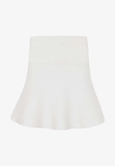 The Frankie Shop Agathe Strapless Knitted Top In White