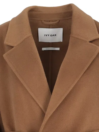 Ivy & Oak Celia Edie Hooded Coat In Brown
