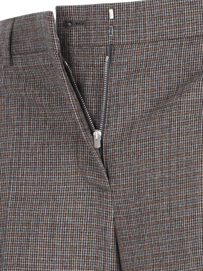 Stella Mccartney Tailored Flared Pants In Wool In Brown