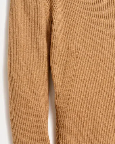 Billy Reid Long Sleeve Rib Crew In Billy's Brown