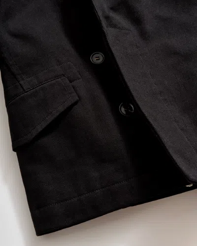 Billy Reid Shawl Collar Chore Jacket In Black