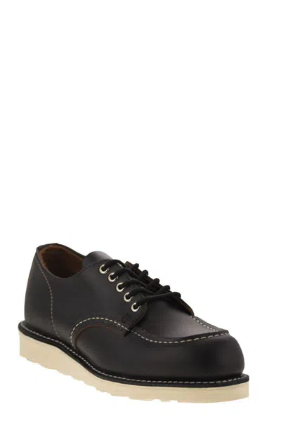 Red Wing Shoes 8090 Shop Moc Toe Oxford Black Prairie Shoes In Black