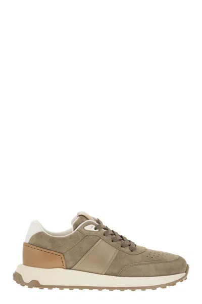 Tod's Mesh Running Sneakers In Beige