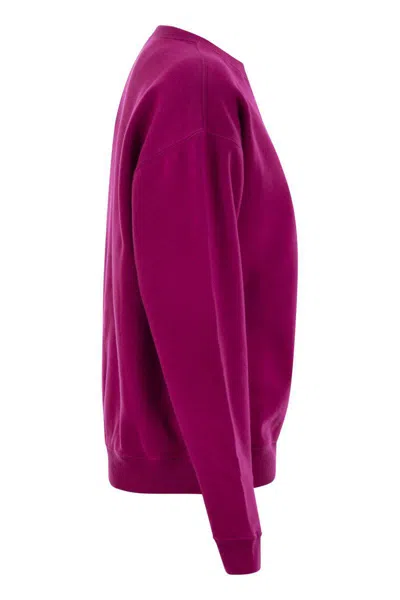 Polo Ralph Lauren Crewneck Sweatshirt In Purple