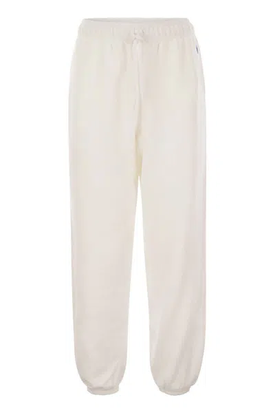 Polo Ralph Lauren Lightweight Plush Sports Pants In White