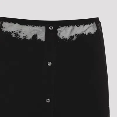 Diesel High-waisted Mini Skirt Unique Pattern In Black