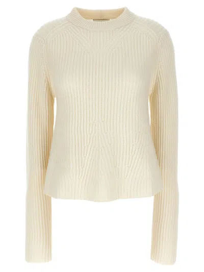 Loulou Studio Cashmere Crewneck Sweater In White