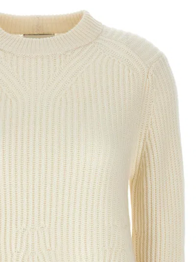 Loulou Studio Cashmere Crewneck Sweater In White