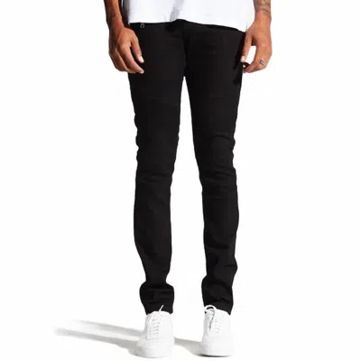 Embellish Spencer Biker Jeans In Black In Black