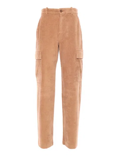 Circolo 1901 Corduroy Carpenter Pants In Brown