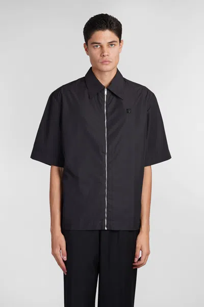 Givenchy Chemise Zippée À Détail 4g In Black