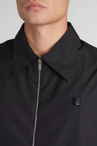 Givenchy Chemise Zippée À Détail 4g In Black