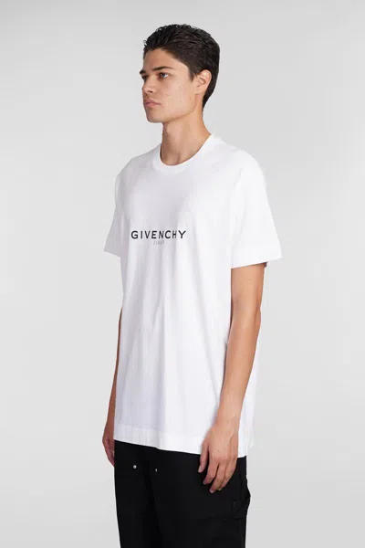 Givenchy Archetype Oversized T-shirt In Cotton In White