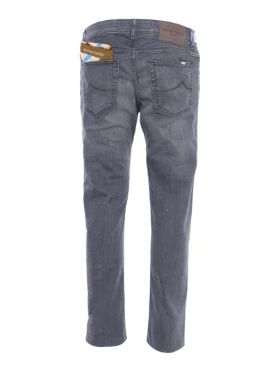 Jacob Cohen 5 Pockets Denim Pants In Multicolor