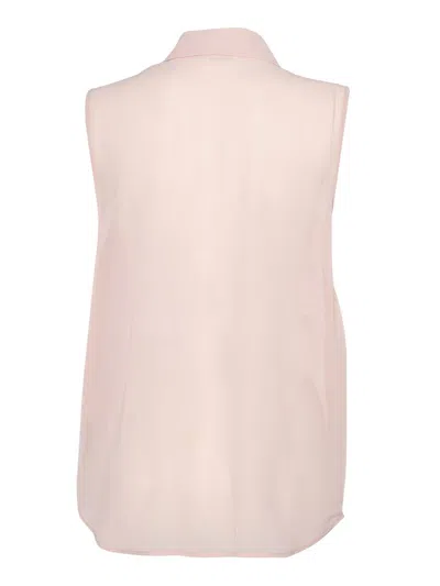 P.a.r.o.s.h Lace-panelling Sleveless Blouse In Pink