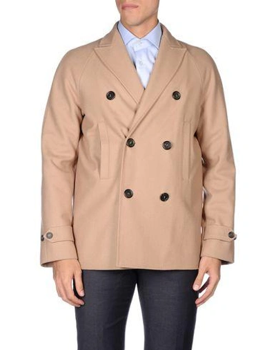 Shop Dsquared2 Coats In Sand