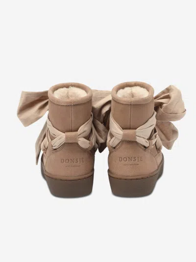 Donsje Girls Ganza Boots In Brown