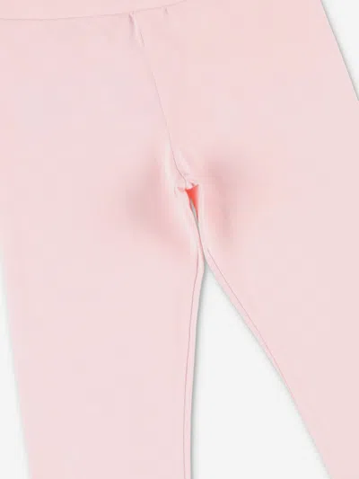 Moschino Girls Logo Leggings In Pink