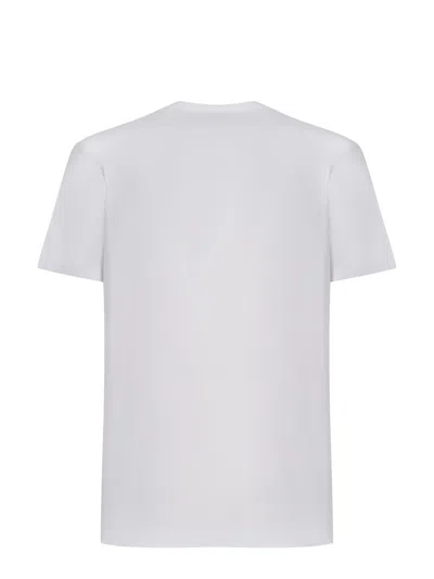 Dsquared2 White Crewneck T-shirt With Logo Lettering On The Front In White