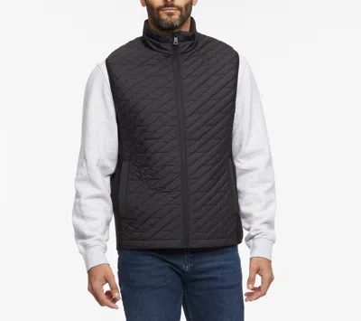 Bernardo Smart Leisure Quilted Vest In Black