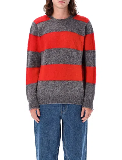 Howlin' Howlin Shaggy Bear Stripes Sweater In Thunder