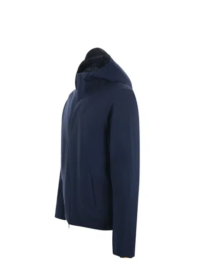 K-way Jacken Bonded Padded Down Jacket In Blue