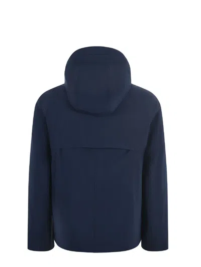 K-way Jacken Bonded Padded Down Jacket In Blue