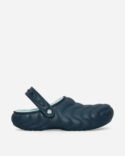 Crocs Classic Lined Overpuff Clogs Nightfall In Blue