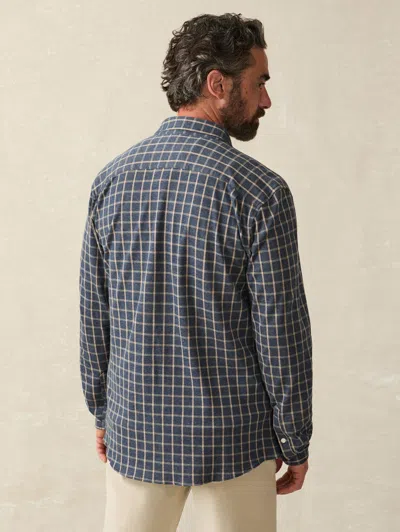 Faherty Coastline Knit Shirt In Twilight Check
