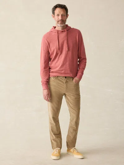 Faherty Stretch Terry Corduroy 5-pocket Pants In Barley