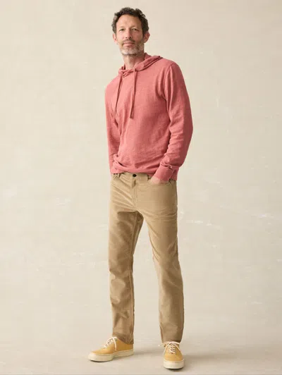Faherty Stretch Terry Corduroy 5-pocket Pants In Barley