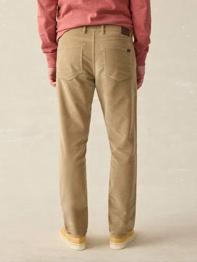 Faherty Stretch Terry Corduroy 5-pocket Pants In Barley