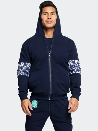 Stamina Hoodie Tiedye Blue In Blue