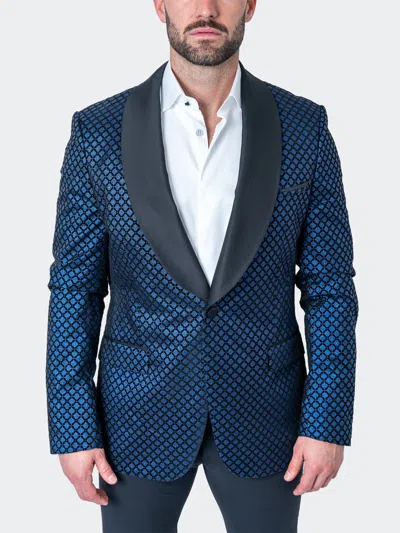 Rise Blazer Shawl Sparkle Blue In Blue