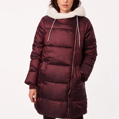 Bernardo Assymetrical Puffer In Red