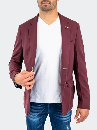 Rise Blazer Unconstructed Solidred Red In Red