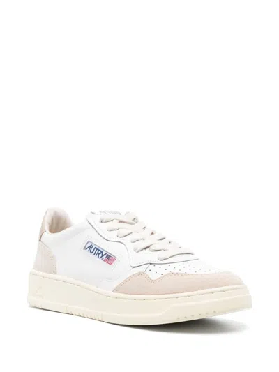 Shop Autry Calf Leather 'medalist' Sneakers In White