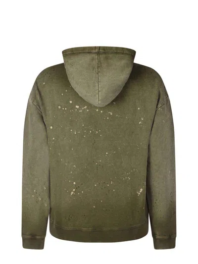 Dsquared2 Sweatshirt With A `vintage` Effect In Green