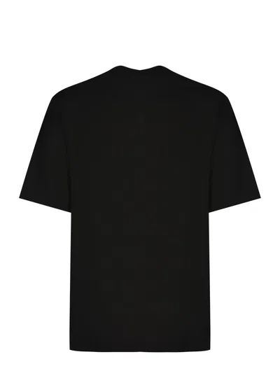 Dsquared2 Football Black T-shirt With Shoulder Pads And Lettering Logo Print On The Front In Cotton And Viscos In Black