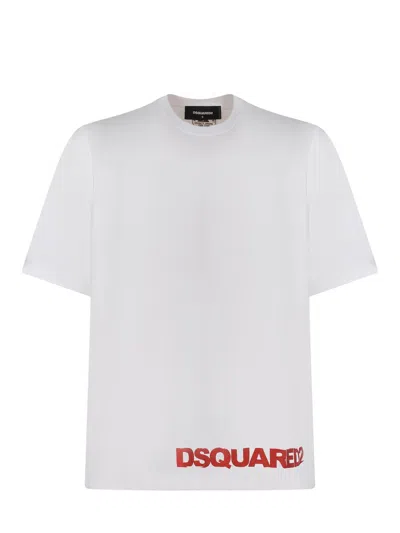 Shop Dsquared2 T-shirts And Polos White