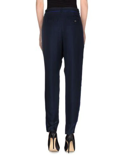 Shop Emporio Armani Casual Pants In Dark Blue