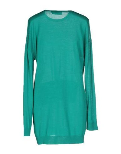 Shop Dsquared2 Short Dress In Emerald Green