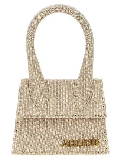 Shop Jacquemus Le Chiquito Hand Bags In Beige