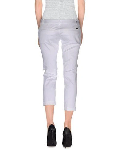 Shop Dsquared2 Cropped Pants & Culottes In White