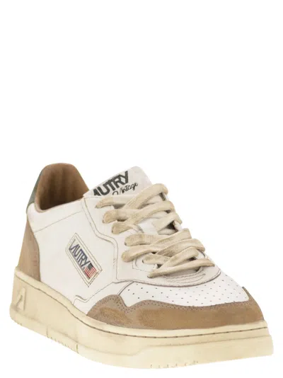 Shop Autry Super Vintage Leather Sneakers