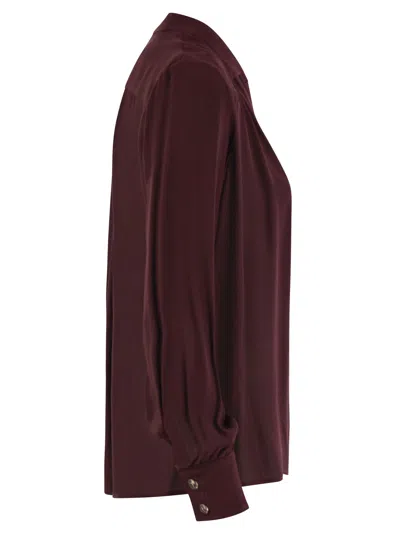 Elisabetta Franchi Logo Metal Detail Collar Shirt