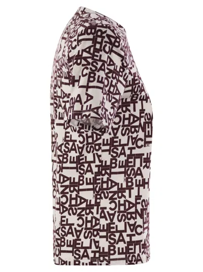Elisabetta Franchi Lettering Jersey T-shirt Small