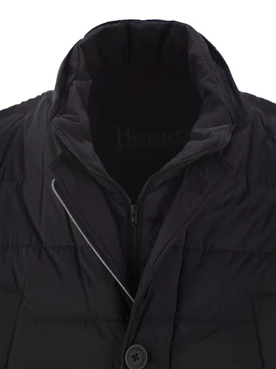Herno Feather Coat With Legend Line  Pi007ule19288 9460